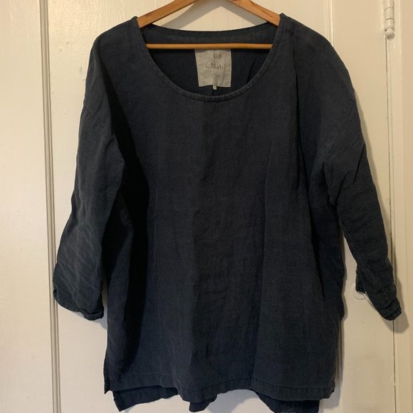 Vintage Tops - Oversized 100% Linen Top